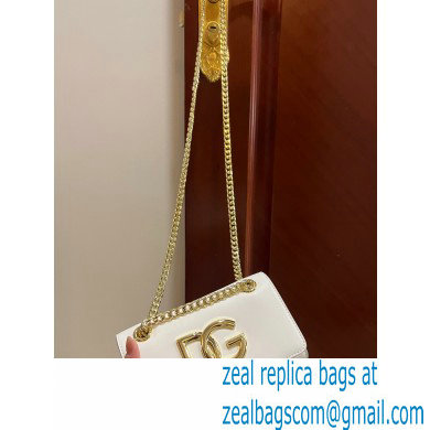 Dolce  &  Gabbana Calfskin 3.5 Chain phone bag White